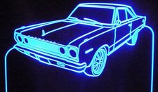 1967 Plymouth Belvedere Acrylic Lighted Edge Lit LED Sign / Light Up Plaque Full Size Made in USA
