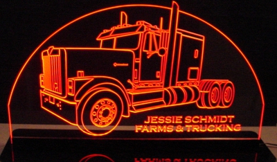 Semi IHC 9300 Truck Edge Lit LED Sign / Light Up Plaque Full Size Made in USA -