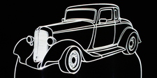 1934 Chrysler Acrylic Lighted Edge Lit LED Car Sign / Light Up Plaque