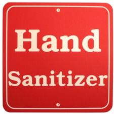 Hand Sanitizer 11 x 11  3 ply sign Acrylic Full Size Made in USA