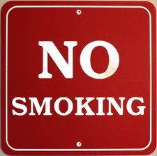 No Smoking 11 x 11 3 ply Acrylic Sign Plaque Full Size Made in USA